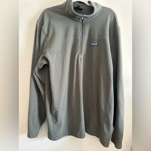 Patagonia Gray Quarter-Zip Fleece Pullover